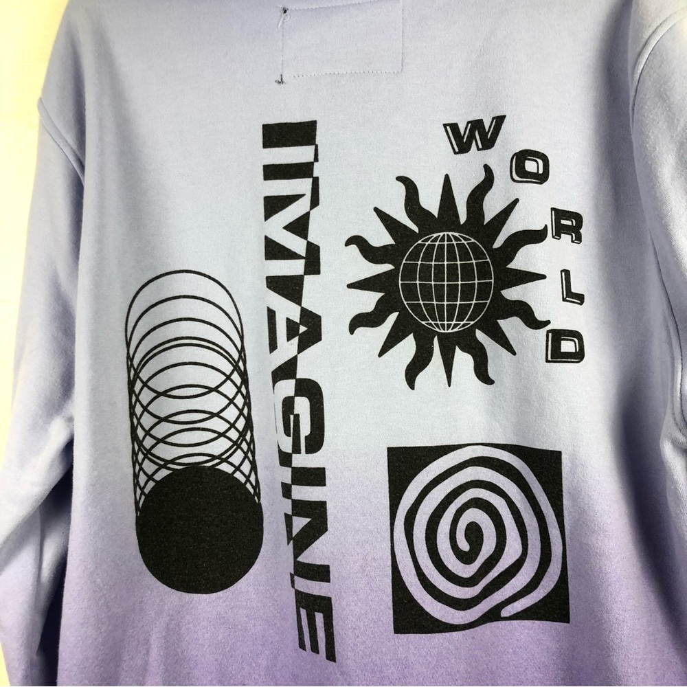 Trippy BKLYN Ombré “Imagine a World” Hoodie - Picture 10 of 11